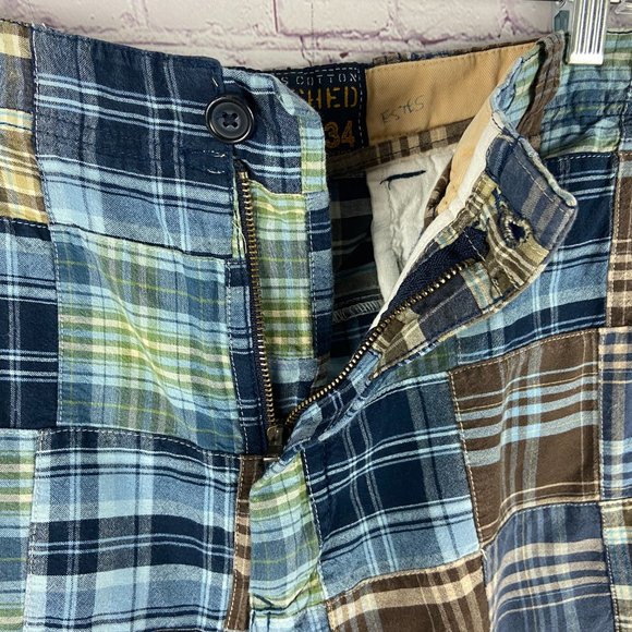 BUNDLED Bob Timberlake Blue Polo Sz: Large and FREE Izod Plaid Shorts Sz:34 - Picture 8 of 13